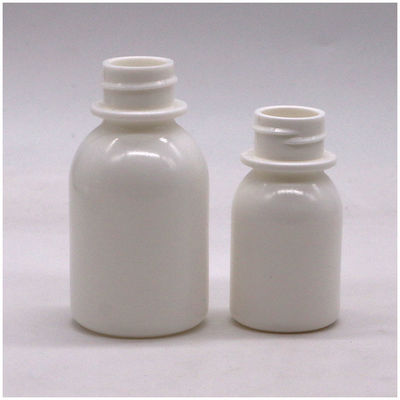 30 ml frasco de medicamento líquido oral em PE branco com tampa à prova de crianças e tampa CRC