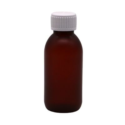 120 ml xarope para tosse gelo líquido redondo recipiente de garrafa de plástico para resíduos médicos