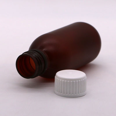 120 ml xarope para tosse gelo líquido redondo recipiente de garrafa de plástico para resíduos médicos