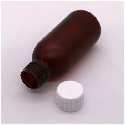 120 ml xarope para tosse gelo líquido redondo recipiente de garrafa de plástico para resíduos médicos