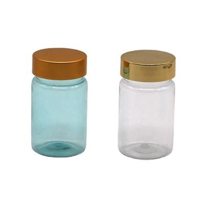 70 ml PET Botelho Pequeno Transparente Recipiente de Medicamento Plástico com Cobertura PS Serviço OEM