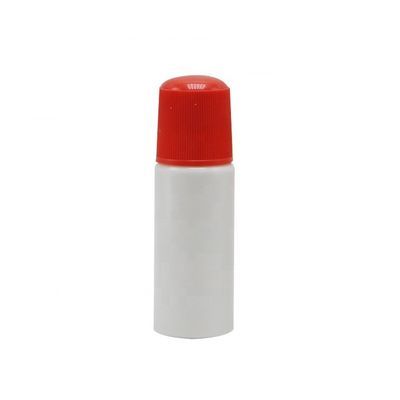 Materiais do corpo PE 70cc garrafa de bola rolante recarregável para óleos essenciais e cosméticos