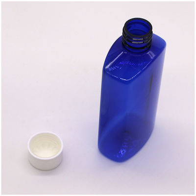 Logotipo personalizado 180ml PET Quadrado Botelho de xarope estéril para tosse com tampa de segurança infantil