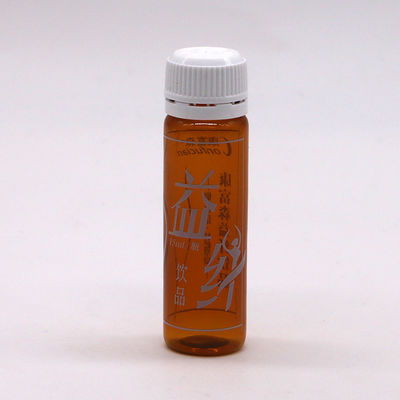 15 ml de PET Ambar Marrom Botão de Líquido Oral com tampa à prova de adulteração para embalagens médicas