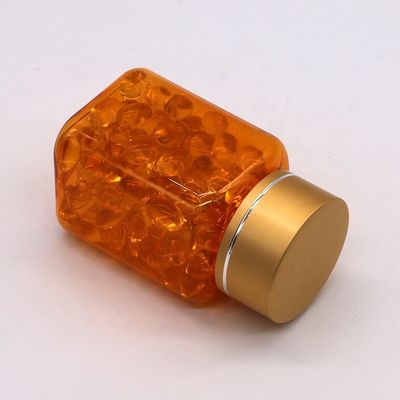 90ml PET Quadrado Botão de pílulas transparentes com várias tampas da empresa farmacêutica chinesa