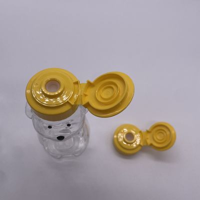 Garrafa de bebidas de plástico de 200 ml em forma de urso com tampa de parafuso de alumínio