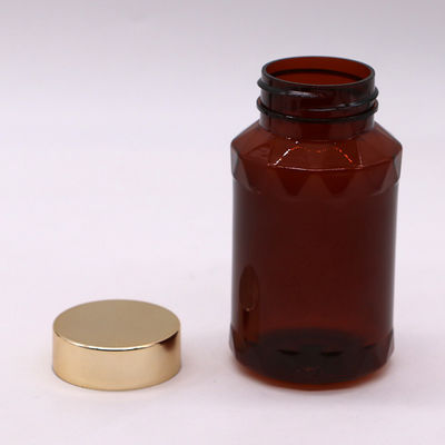 Garrafas de plástico PET de forma única para comprimidos e cápsulas em cores personalizadas de 150 ml