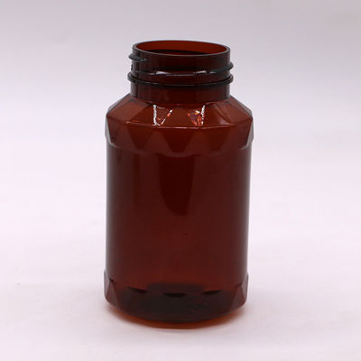 Garrafas de plástico PET de forma única para comprimidos e cápsulas em cores personalizadas de 150 ml