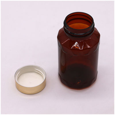 Garrafas de plástico PET de forma única para comprimidos e cápsulas em cores personalizadas de 150 ml