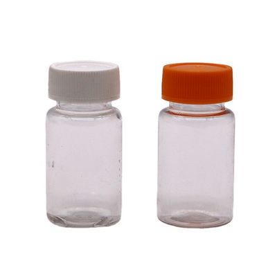 20 ml/ CC Botão de plástico PET com inserção para pílula e frasco de remédio à prova de vazamento