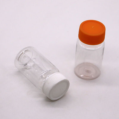 20 ml/ CC Botão de plástico PET com inserção para pílula e frasco de remédio à prova de vazamento