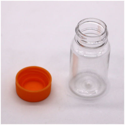 20 ml/ CC Botão de plástico PET com inserção para pílula e frasco de remédio à prova de vazamento