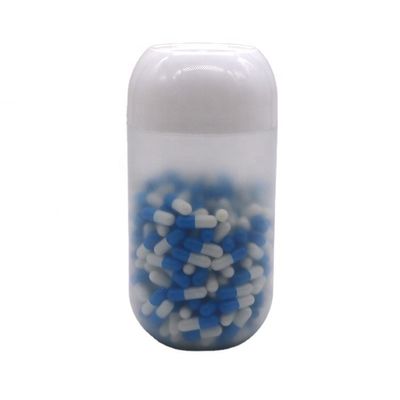 Capuz de parafuso 550ML PP cápsula em forma de frasco de plástico de alimentos para biscoitos doces cor personalizada