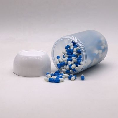 Capuz de parafuso 550ML PP cápsula em forma de frasco de plástico de alimentos para biscoitos doces cor personalizada
