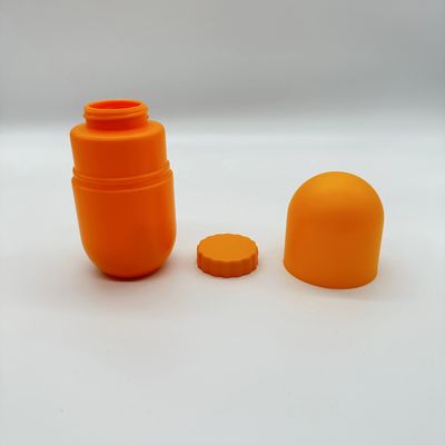 Impressão em tela Flasca de cápsulas de plástico HDPE para cápsulas Suplemento de pílulas