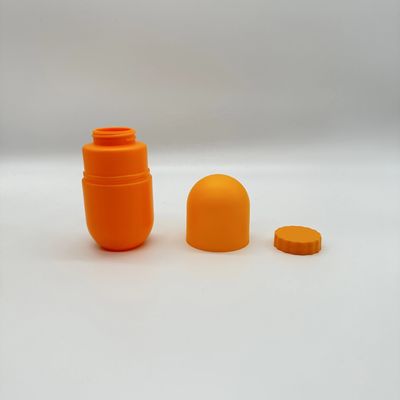 Impressão em tela Flasca de cápsulas de plástico HDPE para cápsulas Suplemento de pílulas