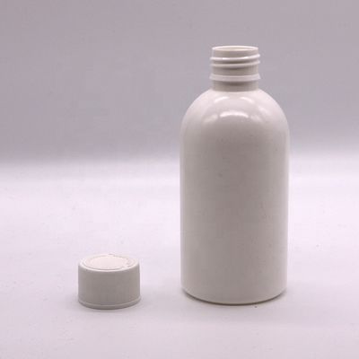 Serigrafia 100ml/200ml250ml HDPE frasco de remédio branco vazio com tampa de segurança infantil