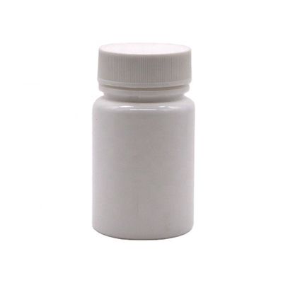 Garrafa de plástico HDPE de capacidade de 45 ml com tampa de parafuso e serviço de impressão de etiquetas personalizadas
