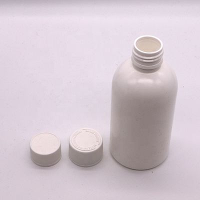 Serigrafia 100ml/200ml250ml HDPE frasco de remédio branco vazio com tampa de segurança infantil