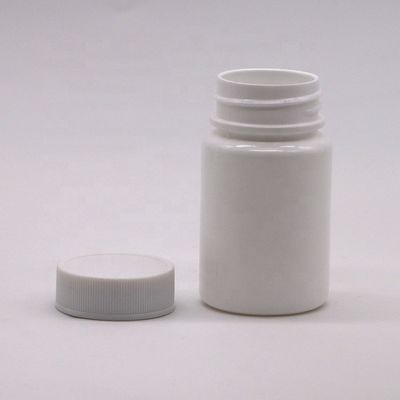 Garrafa de plástico HDPE de capacidade de 45 ml com tampa de parafuso e serviço de impressão de etiquetas personalizadas