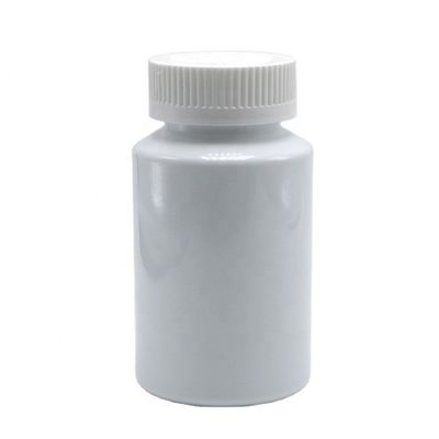 150 ml de frasco de plástico branco PET com tampa à prova de crianças para suplemento de pílula