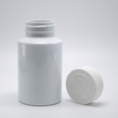 150 ml de frasco de plástico branco PET com tampa à prova de crianças para suplemento de pílula