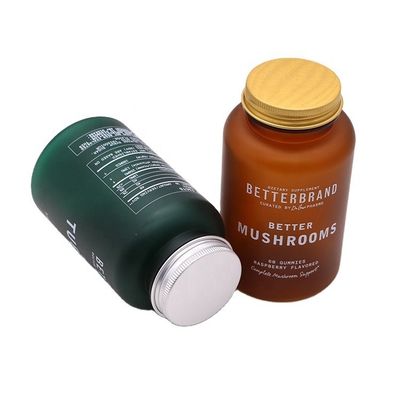 250 ml de frasco de plástico médico PET personalizável para cápsula de pílulas em cor fosca/ congelada