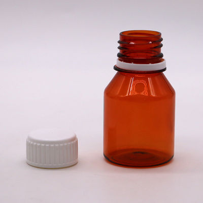 Garrafas de pílulas de plástico portáteis PET vazias de 50 ml com tampa de parafuso branco