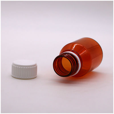 Garrafas de pílulas de plástico portáteis PET vazias de 50 ml com tampa de parafuso branco
