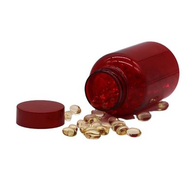 PET cápsula de plástico vazia frasco de remédio com CRC parafusos Flip Top Caps 175ML/CC/6OZ