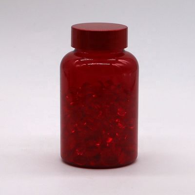 PET cápsula de plástico vazia frasco de remédio com CRC parafusos Flip Top Caps 175ML/CC/6OZ