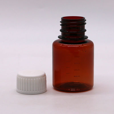 2OZ/60ml/cc PET Marrom Escala de classificação medicamentosa Botão de embalagem líquida para óleo de cigarro