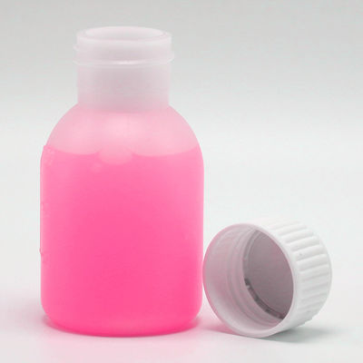 Garrafa de xarope de PE 60 ml / 2 oz em cor opaca branca / azul para opções de cores personalizadas