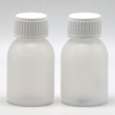 Garrafa de xarope de PE 60 ml / 2 oz em cor opaca branca / azul para opções de cores personalizadas