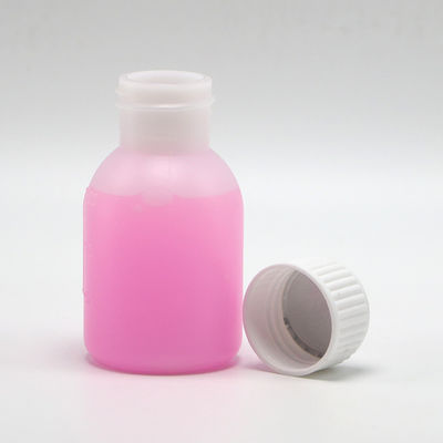 Garrafa de xarope de PE 60 ml / 2 oz em cor opaca branca / azul para opções de cores personalizadas