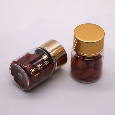 Embalagem Medicinal 35ml PET Botão de pílula de plástico pequeno com tampa de cor personalizável