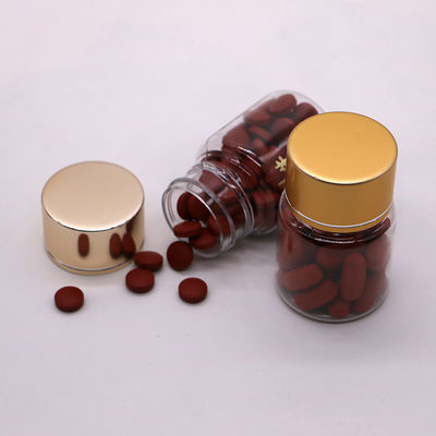 Embalagem Medicinal 35ml PET Botão de pílula de plástico pequeno com tampa de cor personalizável