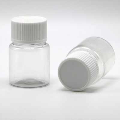 Embalagem Medicinal 35ml PET Botão de pílula de plástico pequeno com tampa de cor personalizável