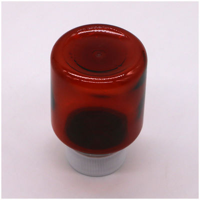 70 ml PET Ambar xarope para tosse de bordo frasco de líquido oral com tampa de segurança e vedação térmica