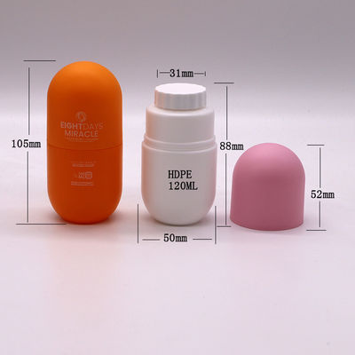 Popular 120cc/130ml/180ml HDPE cápsula em forma de frasco para suplemento nutricional dietético 4oz