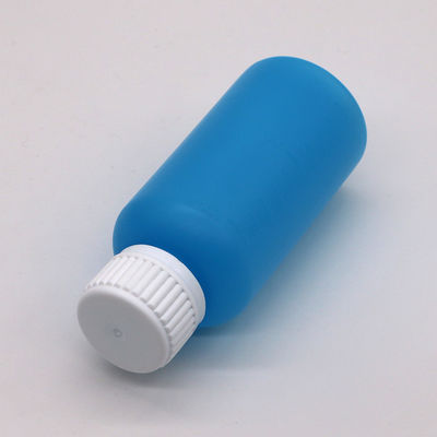 Botão de plástico líquido vazio de 100 ml de HDPE de cor personalizável com balança e tampa de segurança