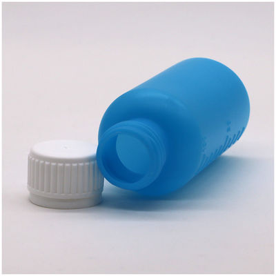 Botão de plástico líquido vazio de 100 ml de HDPE de cor personalizável com balança e tampa de segurança