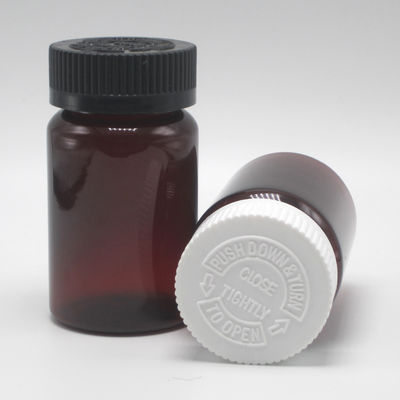 100 ml PET Ambar Botulha de Medicamento Plástico para Pilhas/Vitaminas/Collar de Cápsulas Material PET
