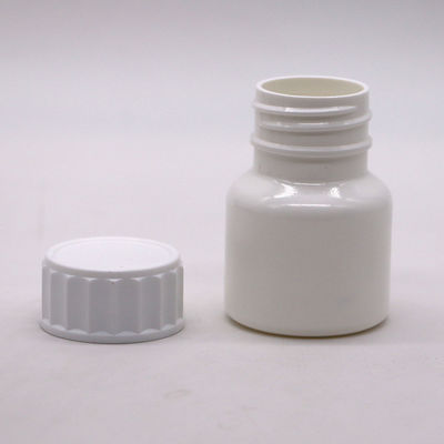 Logotipo personalizado 30ml PE White Pill Bottle Medicine com tampa de parafuso Alta Durabilidade