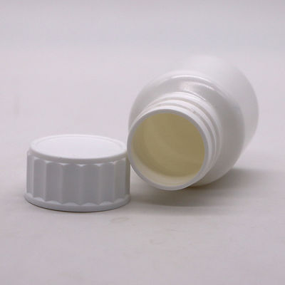 Logotipo personalizado 30ml PE White Pill Bottle Medicine com tampa de parafuso Alta Durabilidade