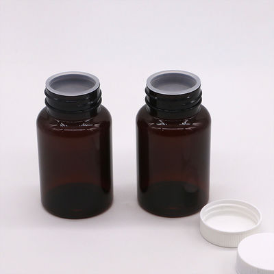 Collar de PET personalizável 120 ml garrafa de plástico sólido para medicamentos e produtos de saúde