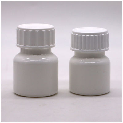 Logotipo personalizado 30ml PE White Pill Bottle Medicine com tampa de parafuso Alta Durabilidade
