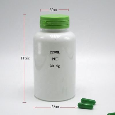 220 ml PET Bottle Branco Redondo para Produto de Saúde Material Base de Produto de Saúde
