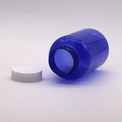 300 ml / 10 oz Botão de plástico PET de forma redonda com tampa de volta para recipiente de garrafa de pílula