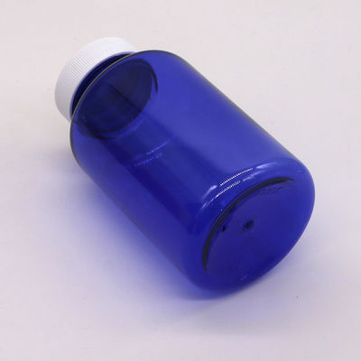300 ml / 10 oz Botão de plástico PET de forma redonda com tampa de volta para recipiente de garrafa de pílula